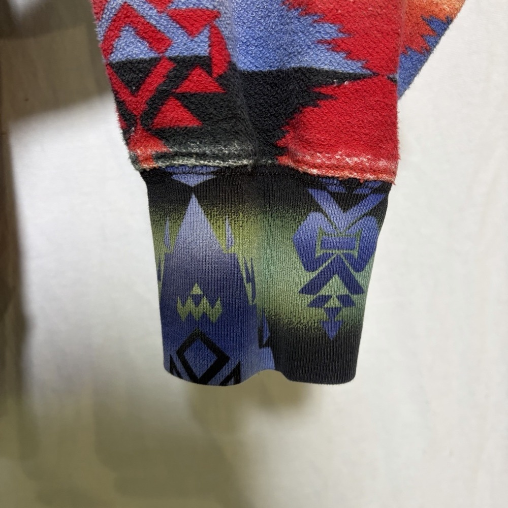 Polo Ralph Lauren Bear Southwestern-Beacon Aztec Serape Native American Hoodie - Picture 8 of 11